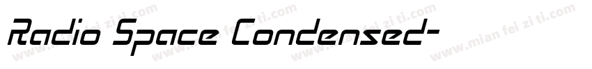 Radio Space Condensed字体转换